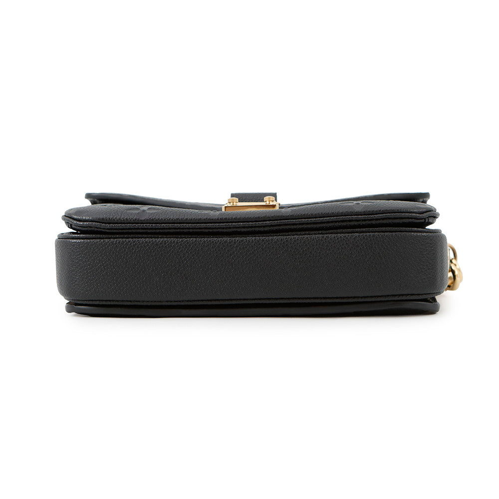 Louis Vuitton Pochette Metis EW NoirM46595 Monogram Empreinte Leather Clutch Bag
