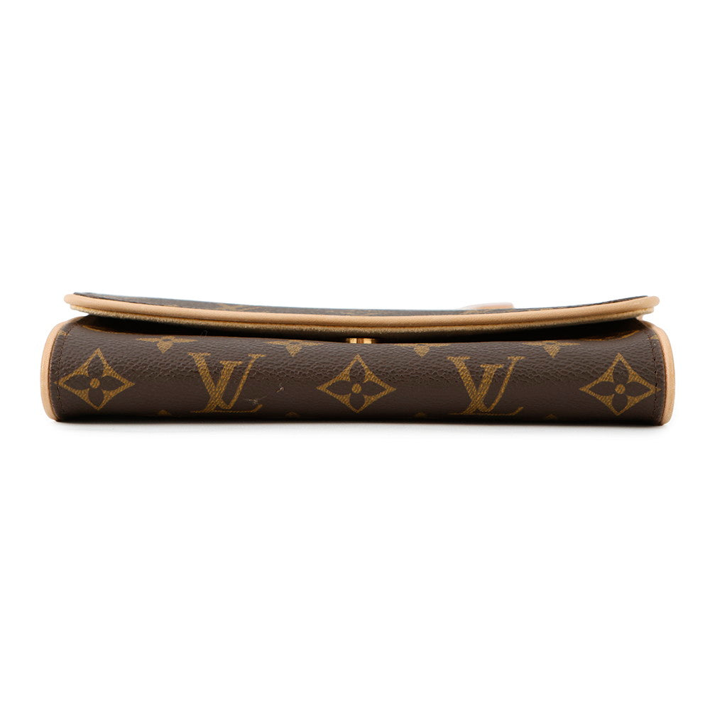 Louis Vuitton Pochette Twin BrownM51854 Monogram Clutch Bag