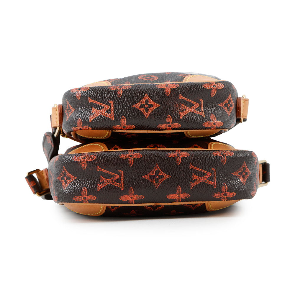 Louis Vuitton Paname Set OrangeM44399 Catogram Transformed Monogram Brown Handbag