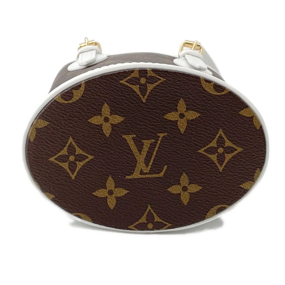 Louis Vuitton bucket BlancM81489 Monogram Brown Nano Bucket Bag