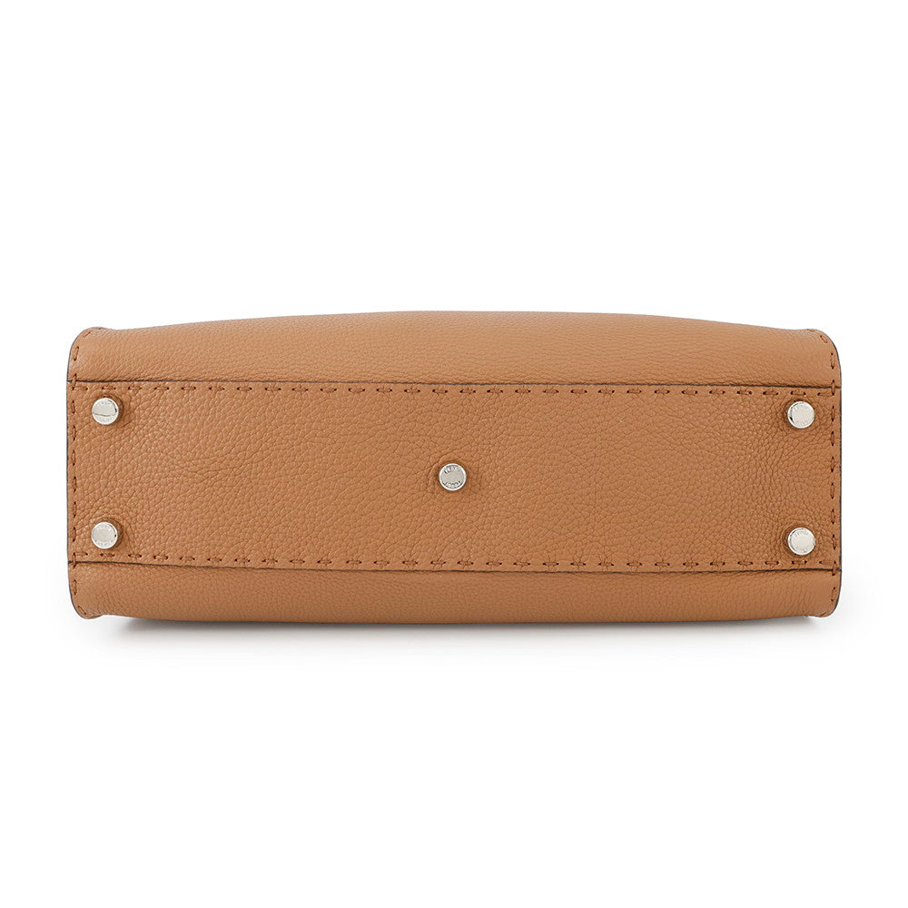 Fendi Selleria Peekaboo Brown8Bn226 Leather Travel Bag