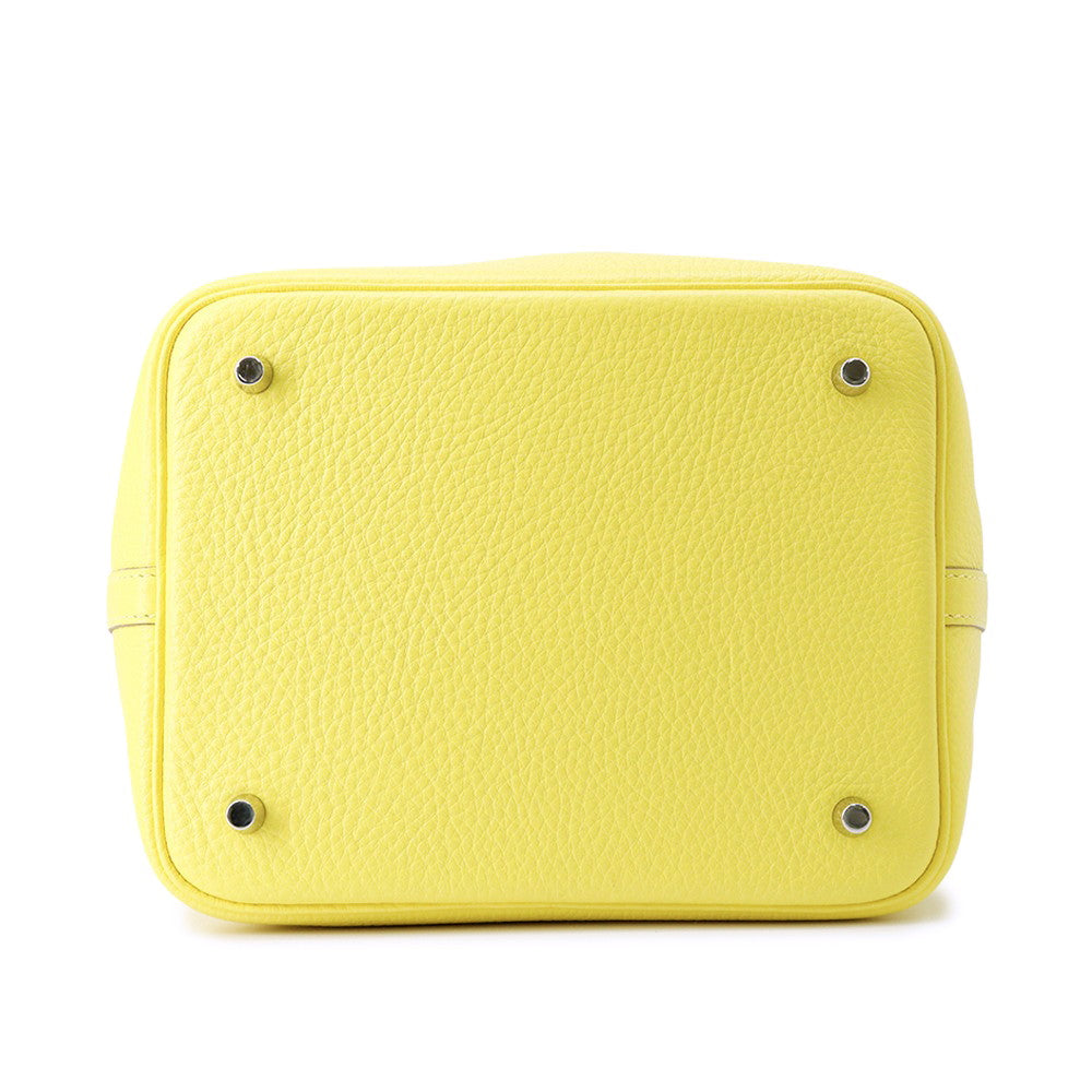 Picotin Lock Lime Taurillon Clemence Size Mm Travel Bag