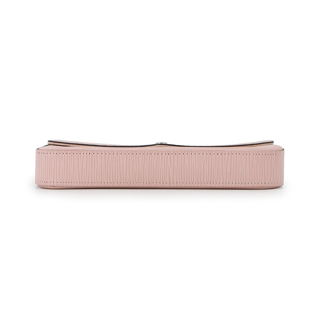 Louis Vuitton Felicie Pochette Rose BallerineM62467 Epi Leather Clutch Bag