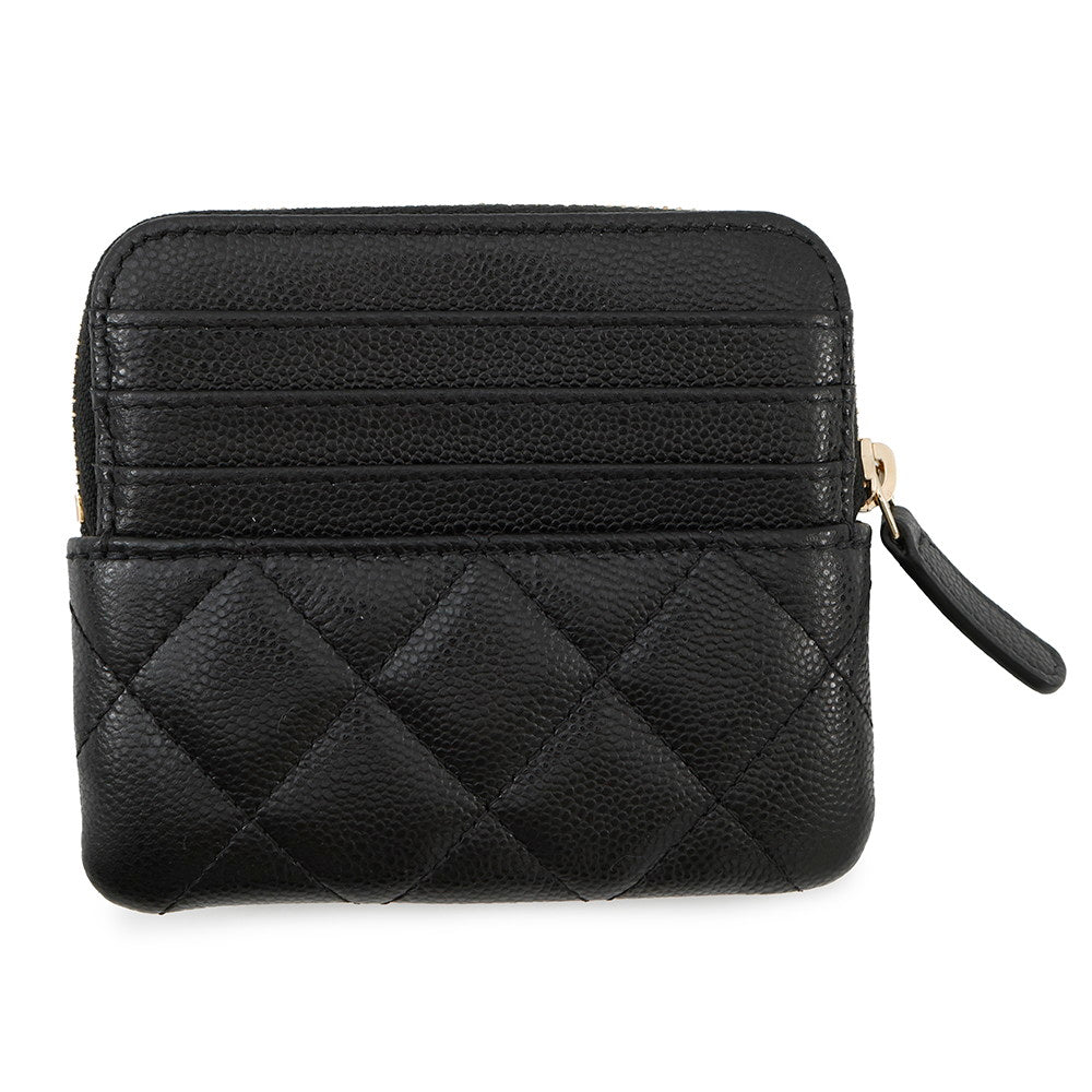 Chanel Matelasse Coin purse BlackAP2061 Caviar Leather Wallet Case