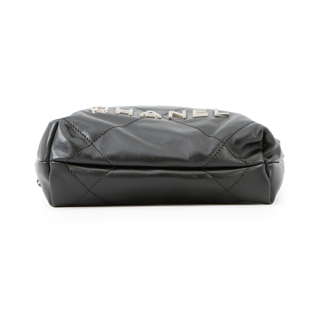 Chanel CHANEL22 ChainShoulder BlackAS3980 Shiny Calf Leather Shoulder Bag 2