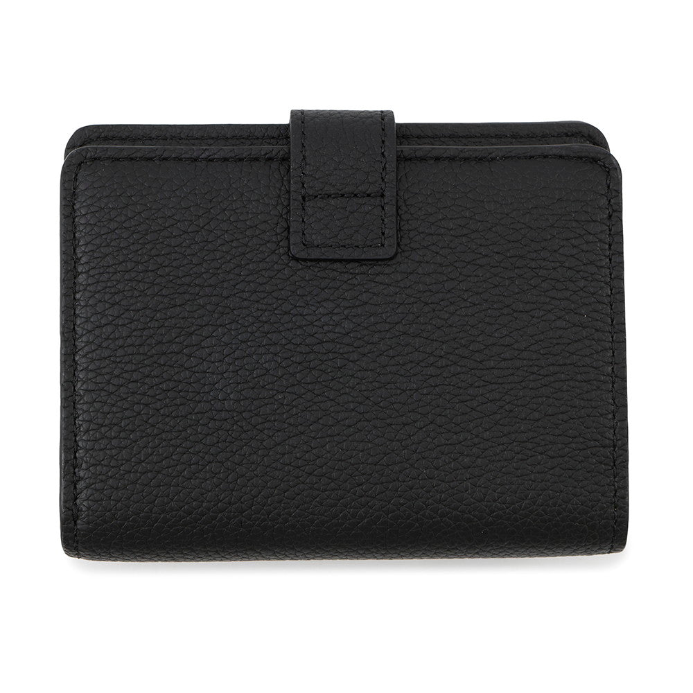Louis Vuitton Portefeuille low compact NoirM12408 Calf Leather Handbag