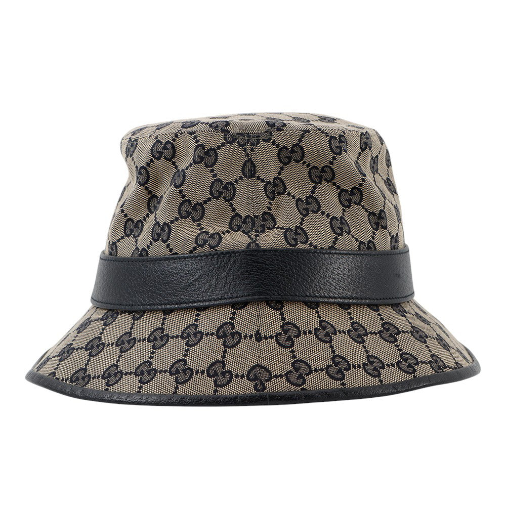 Gucci GG Size XL Polyester68 Cotton16 Canvas Beige Bucket Hat