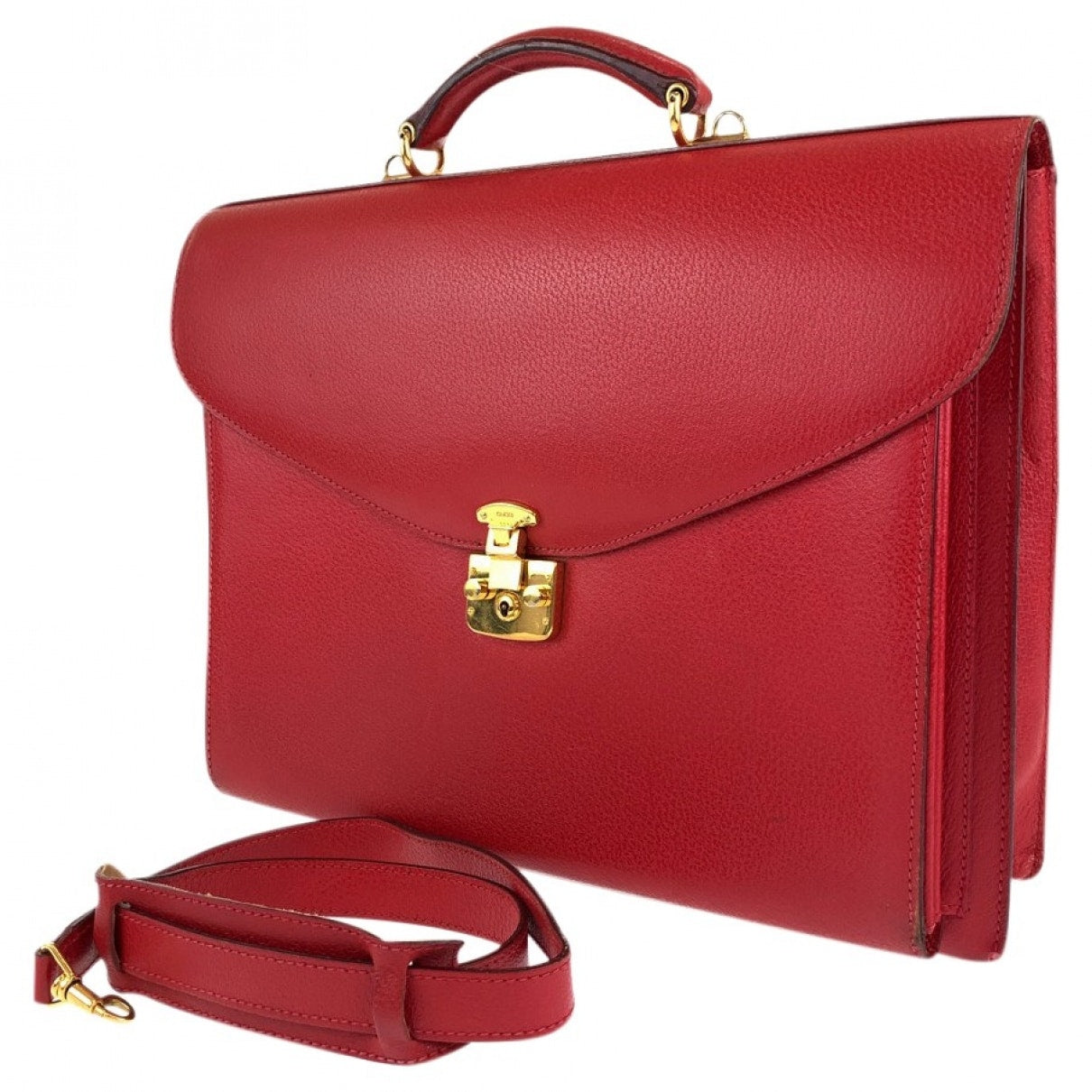 Gucci red leather bag