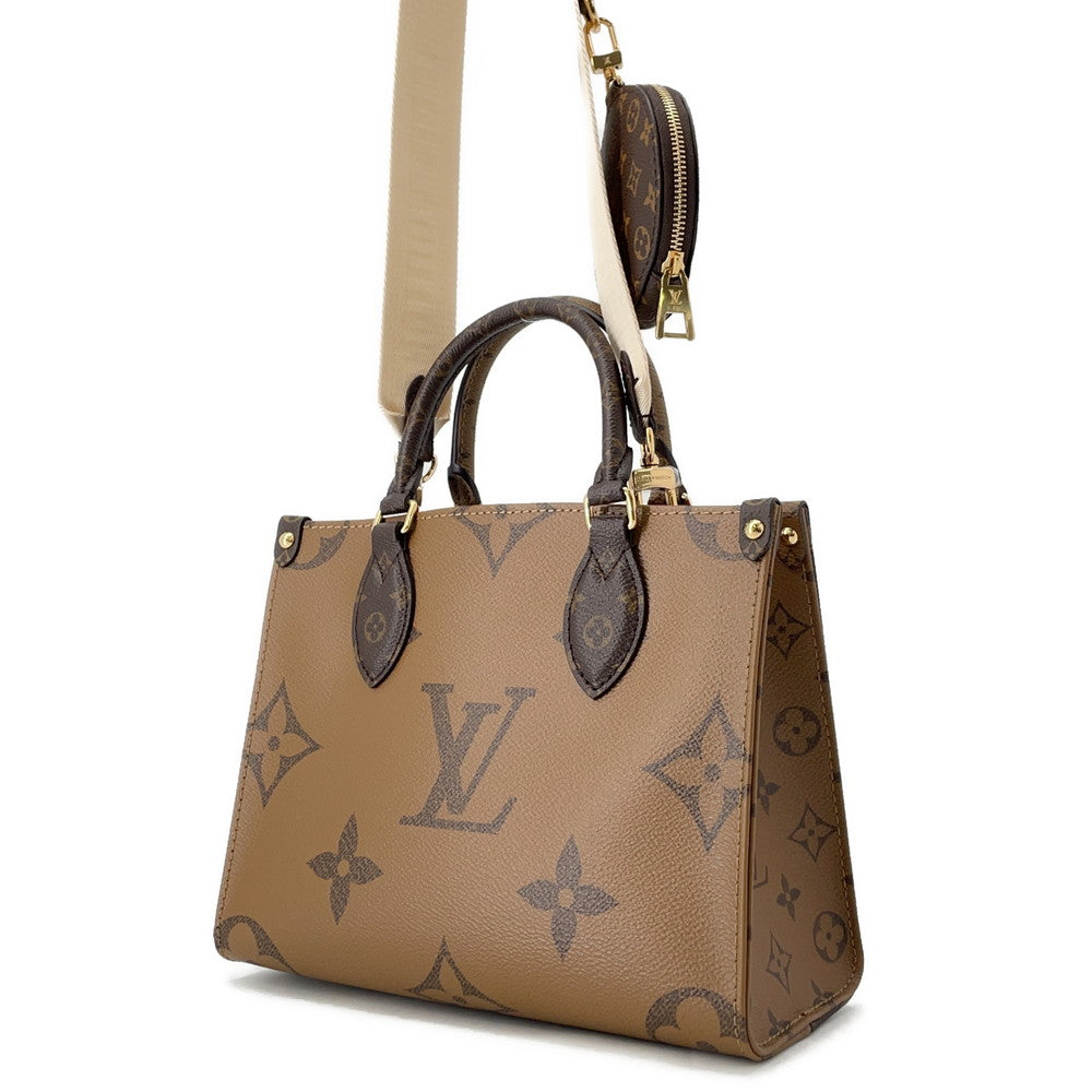 Louis Vuitton Onthego RedM46373 Reverse Giant Monogram Canvas Handbag 2