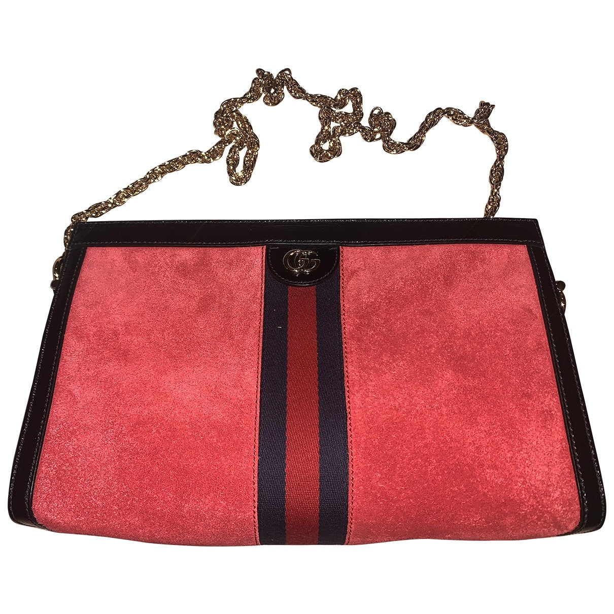 Gucci ophidia red leather handbag