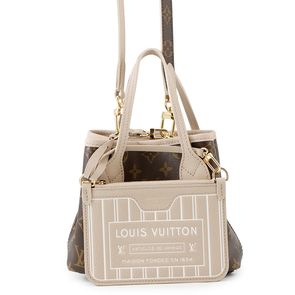 Louis Vuitton Neverfull・Inside Out Dark Fango BrownM12109 Monogram Leather Tote Bag