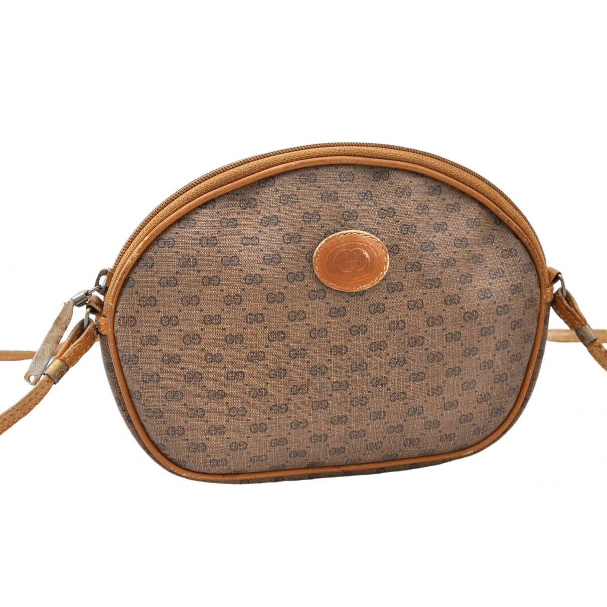 Gucci brown plastic handbag
