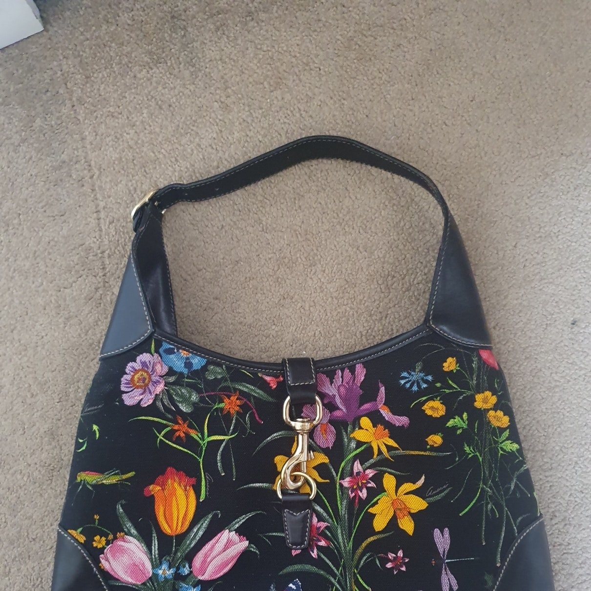 Gucci jackie multicolour cloth handbag