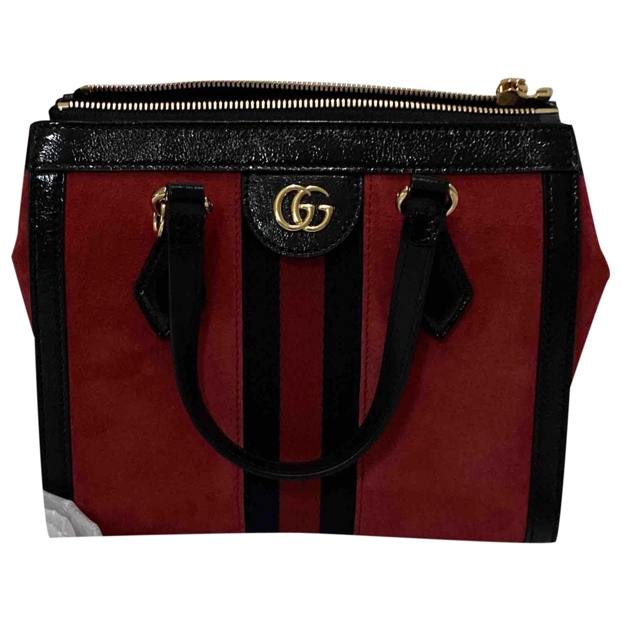 Gucci ophidia red suede handbag
