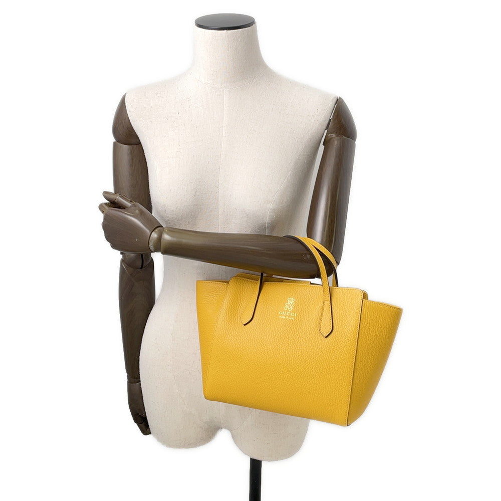 GUCCI Children's Swing Tote Yellow/Beige355640 Leather