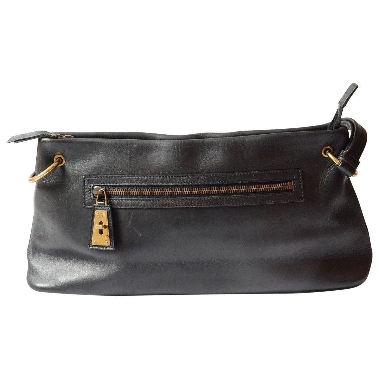 Gucci black leather handbag