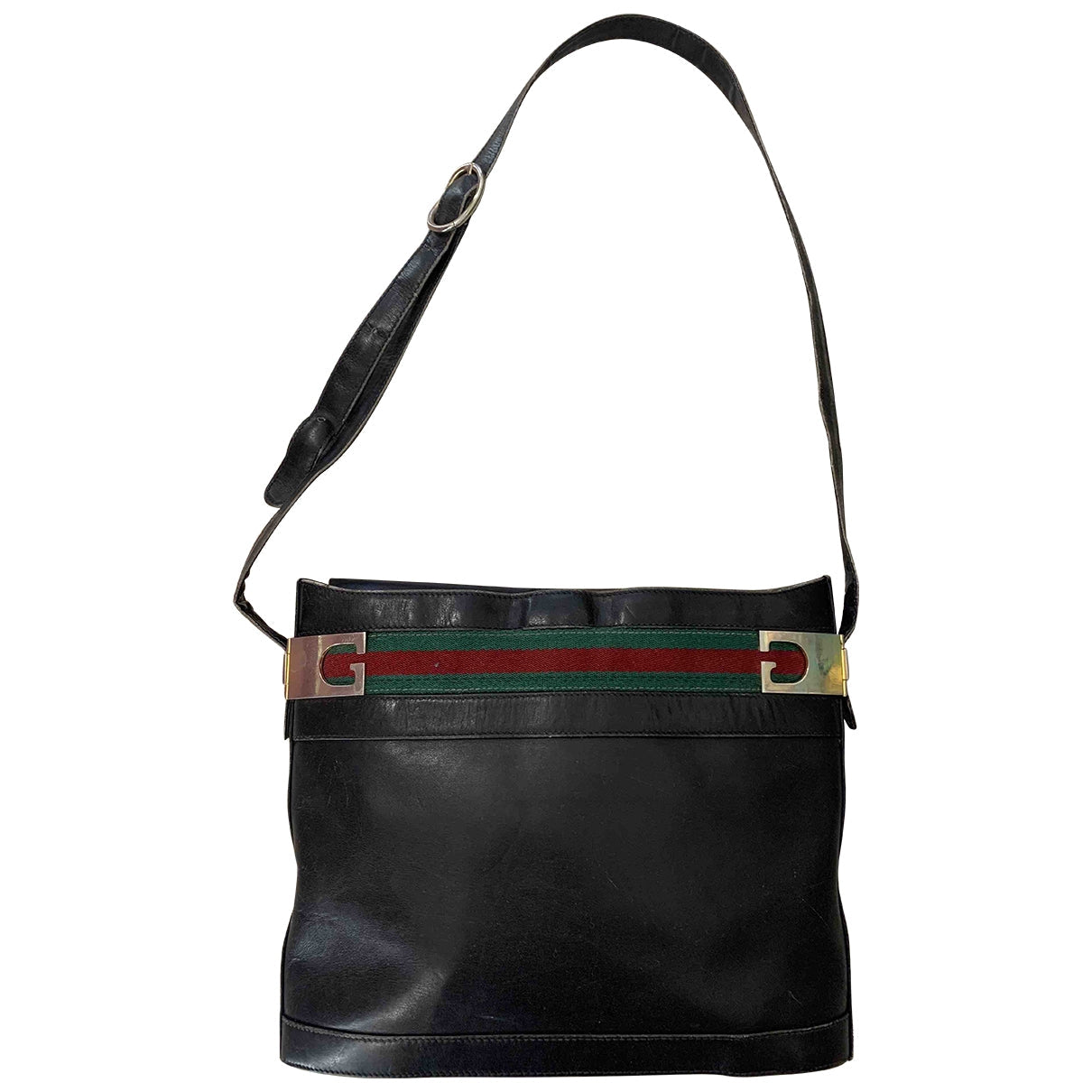 Gucci black leather handbag