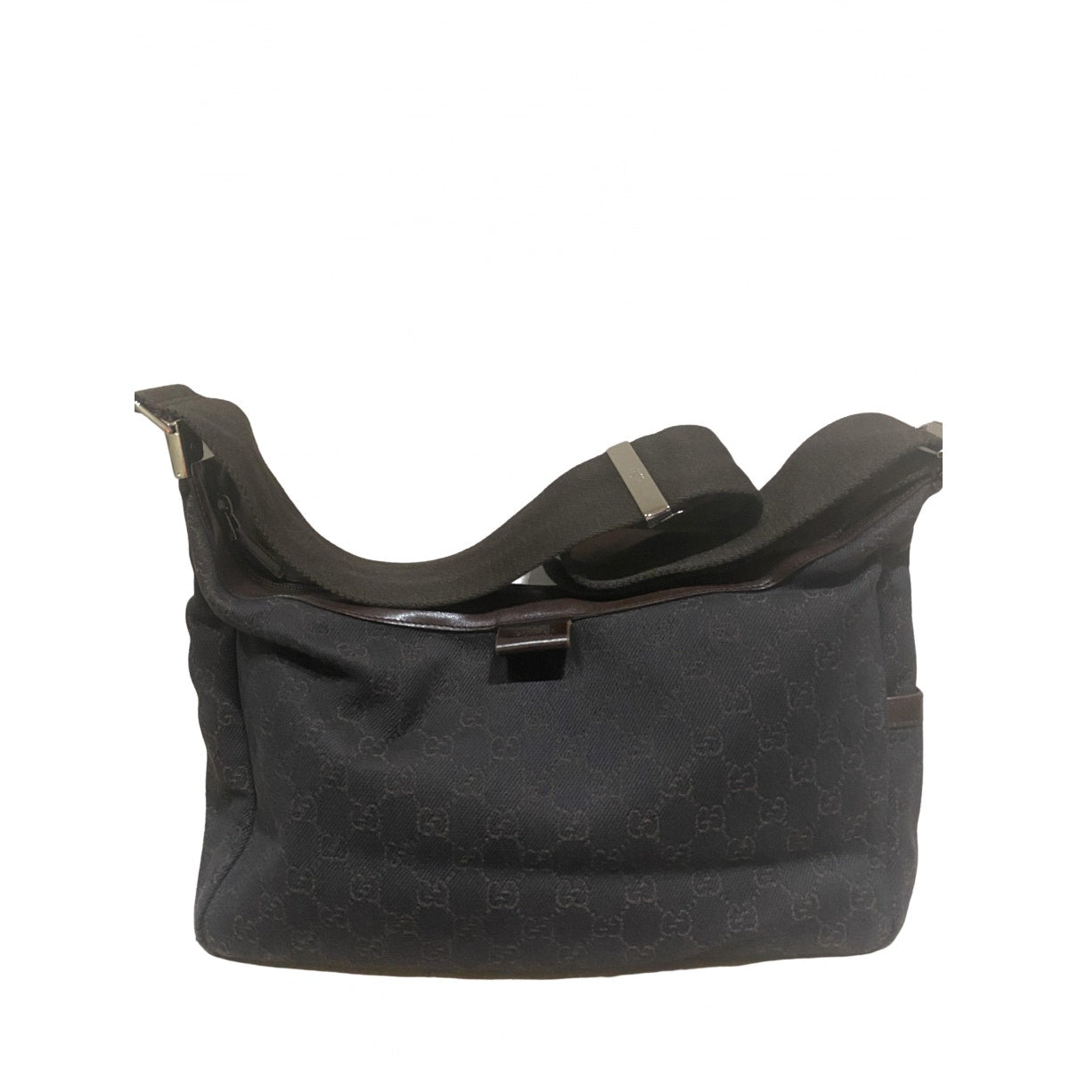 Gucci hobo brown cloth handbag