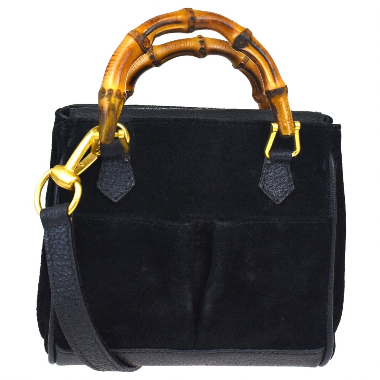 Gucci black leather handbag