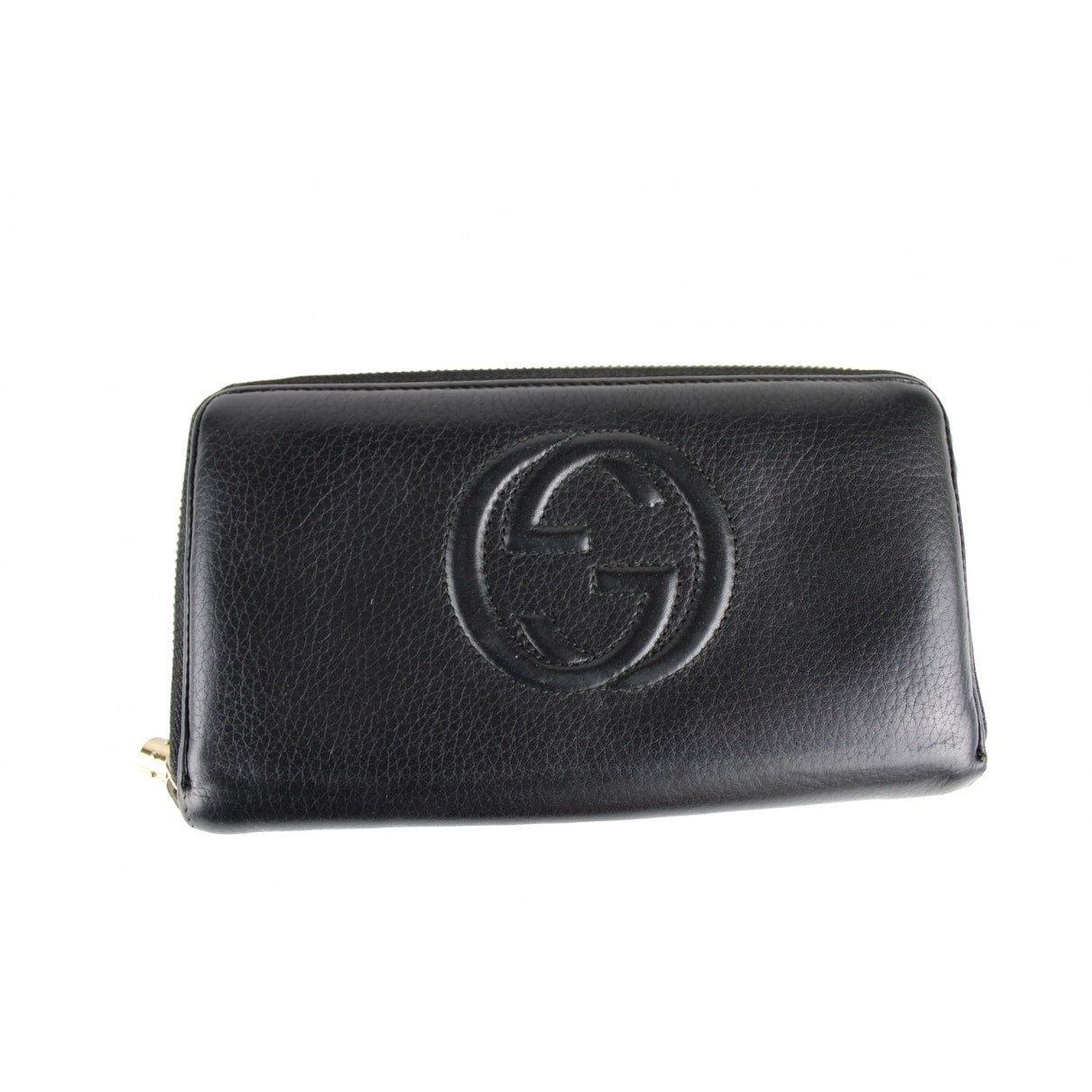 Gucci black cloth clutch bag