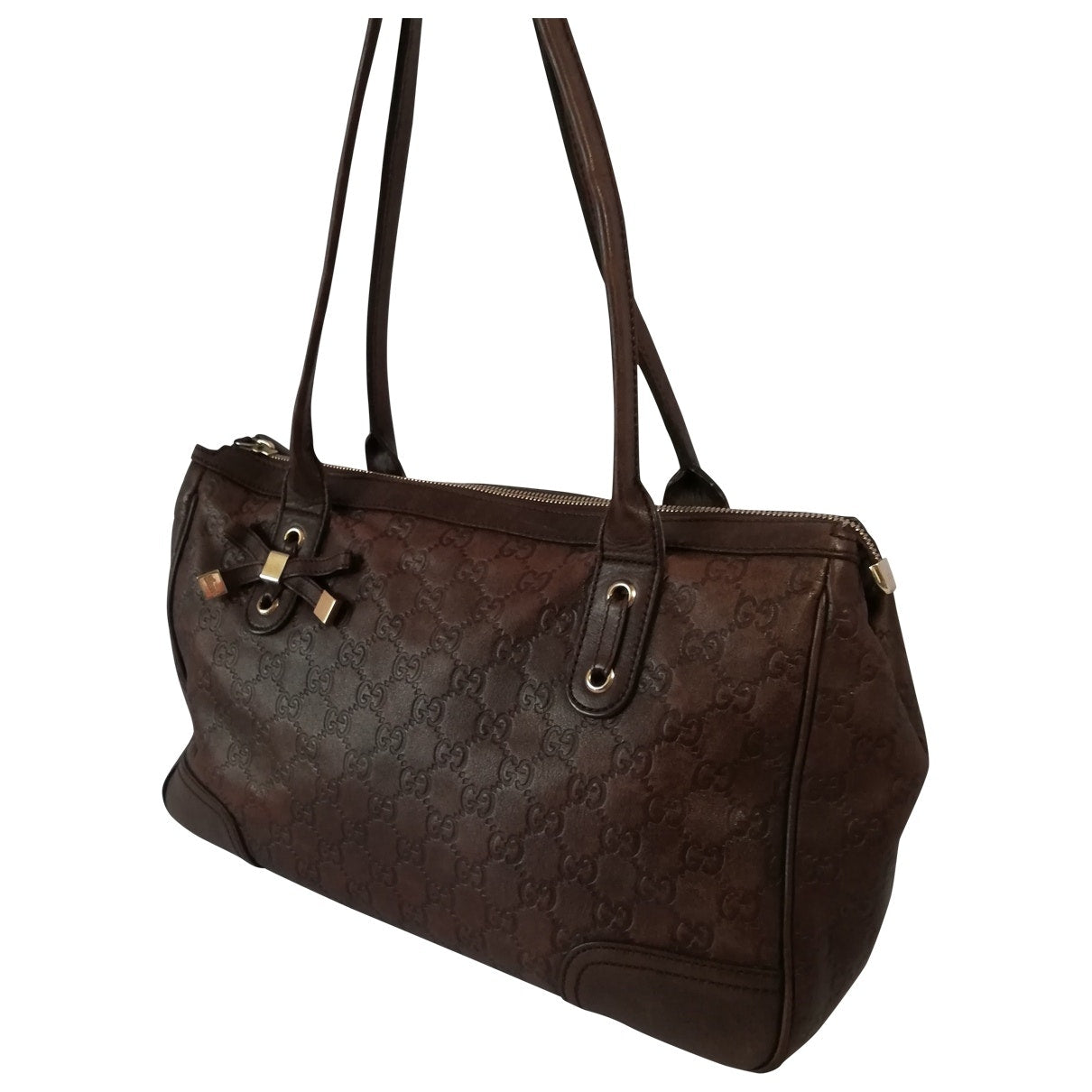 Gucci brown leather handbag