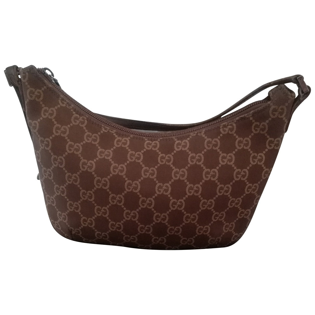 Gucci brown cloth handbag