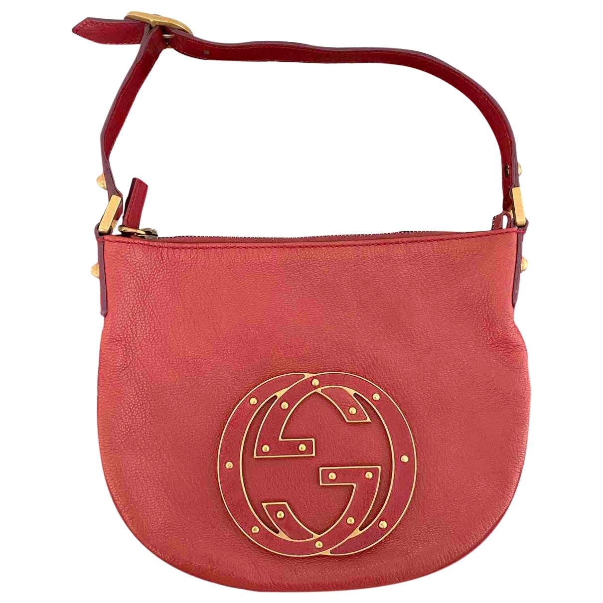 Gucci burgundy leather handbag