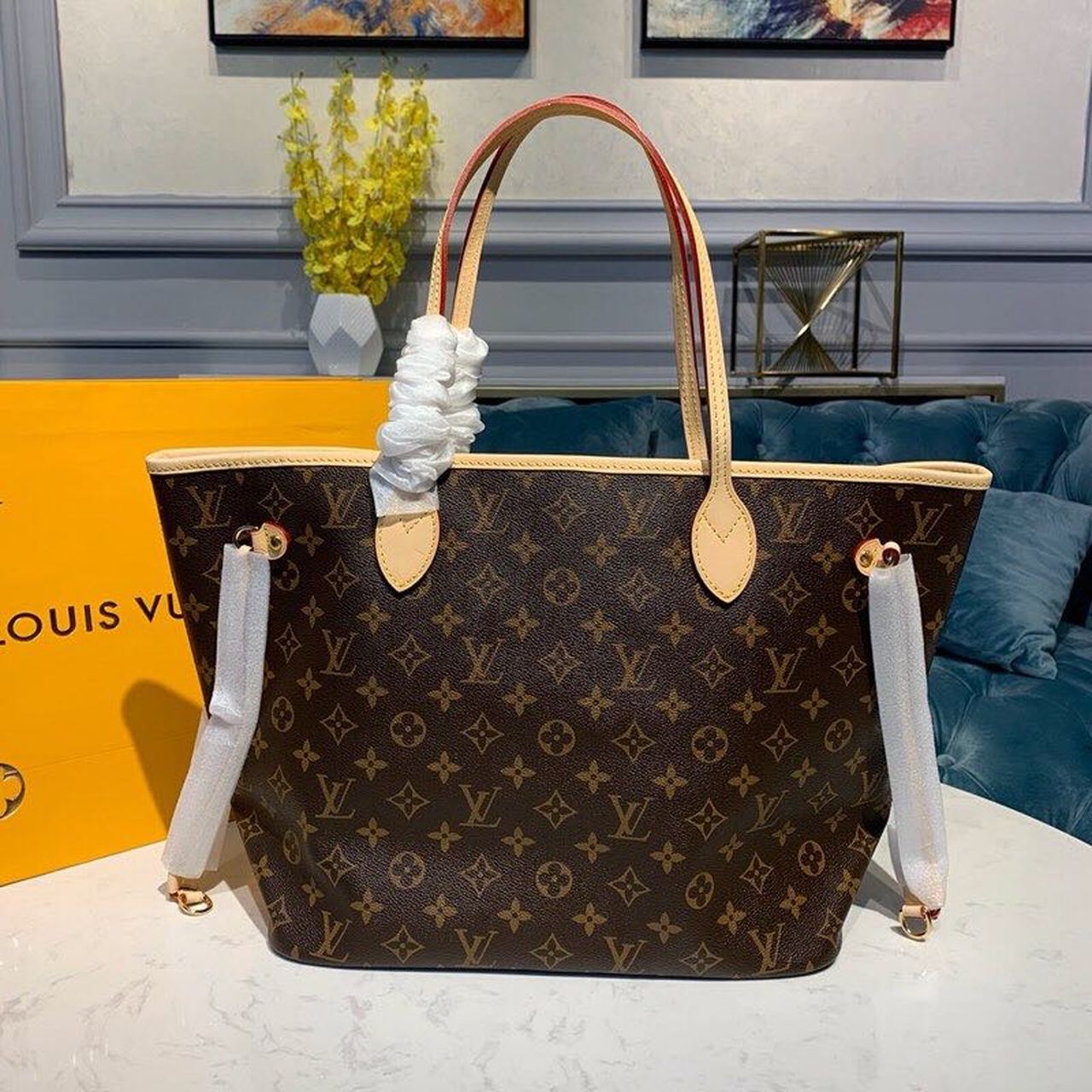 Top Quality Neverfull Mm Tote Bag Rose Canvas Monogram Shoulder Bag