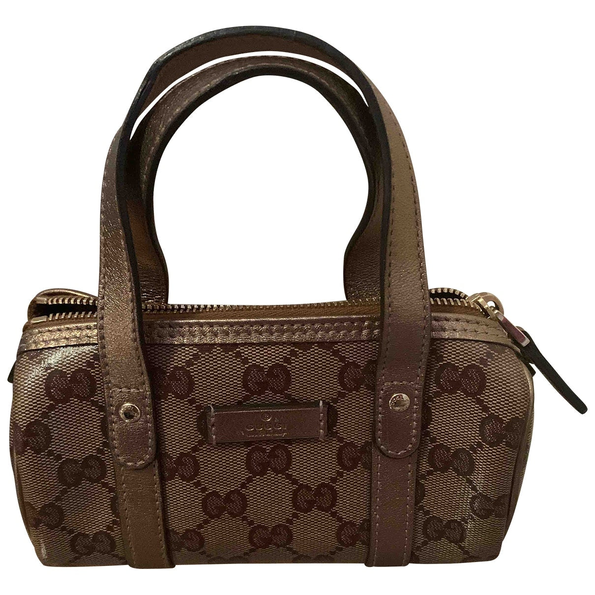 Gucci gold cloth handbag