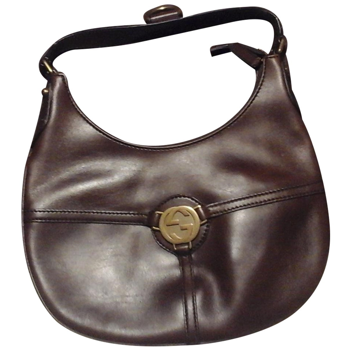 Gucci brown leather handbag