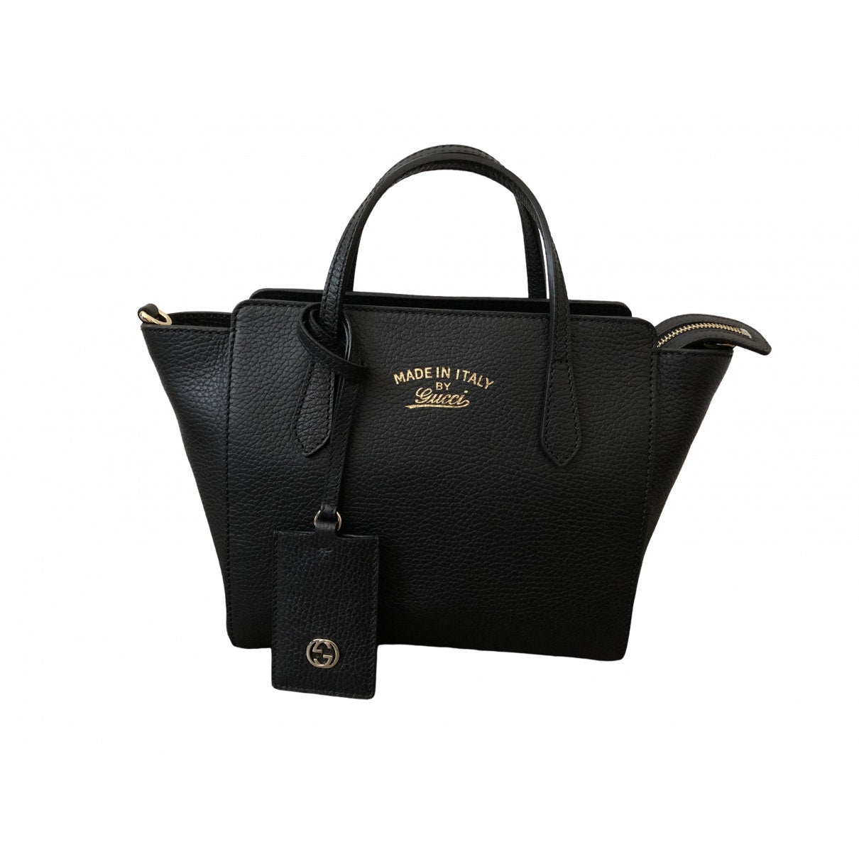 Gucci black leather handbag