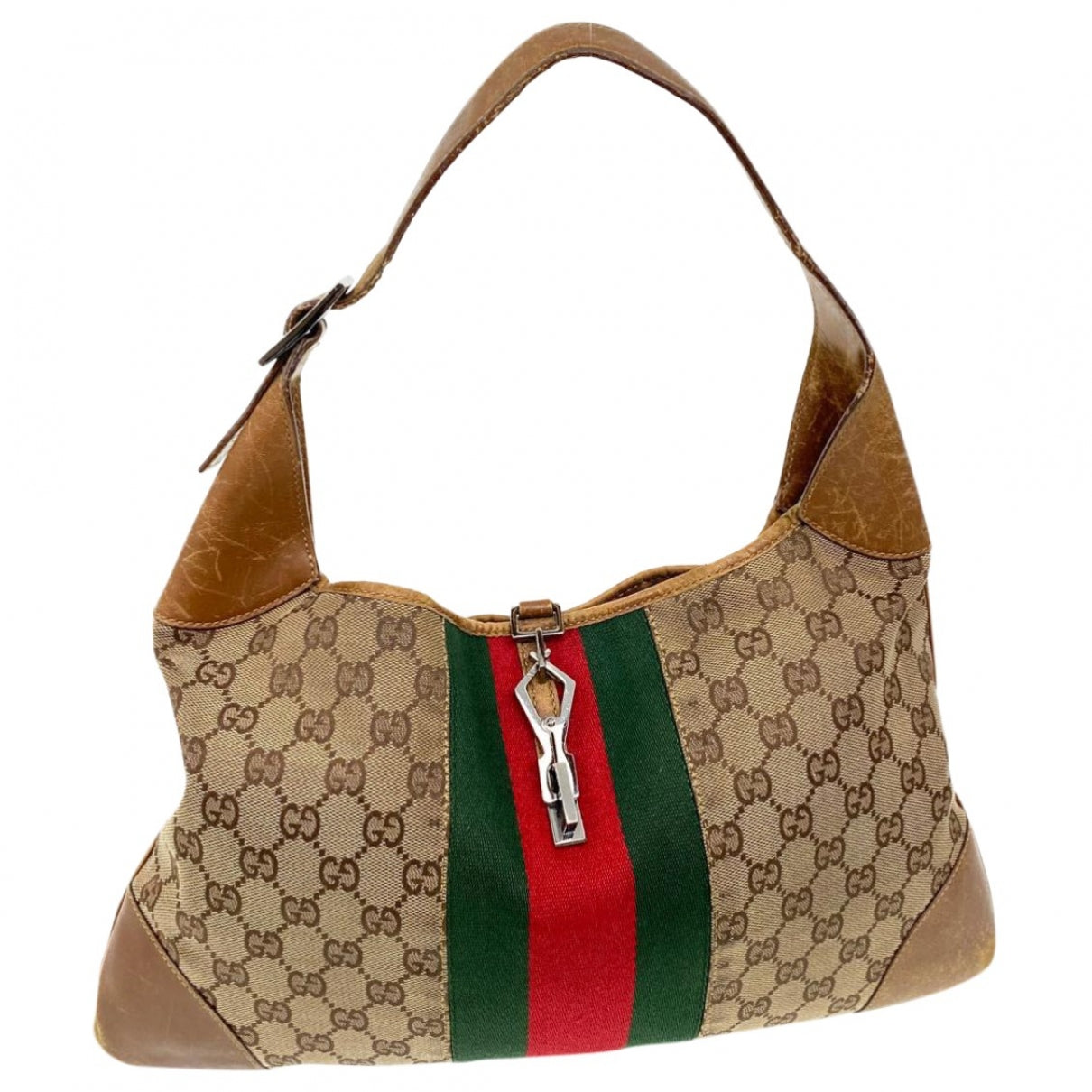 Gucci Beige Cloth Handbag