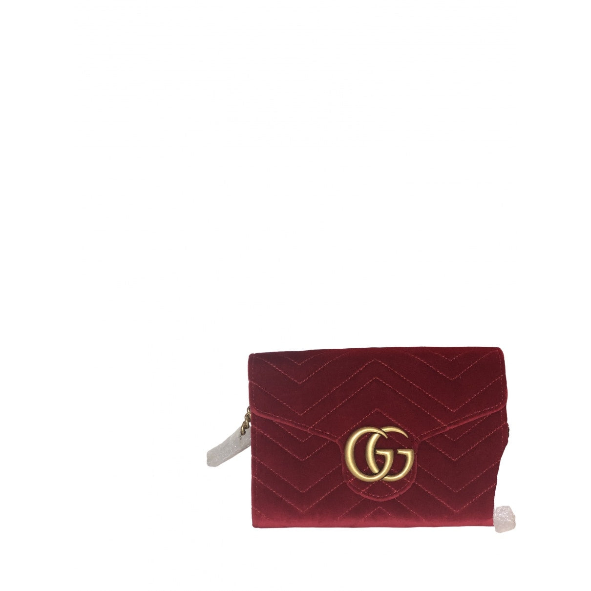 Gucci marmont red velvet handbag