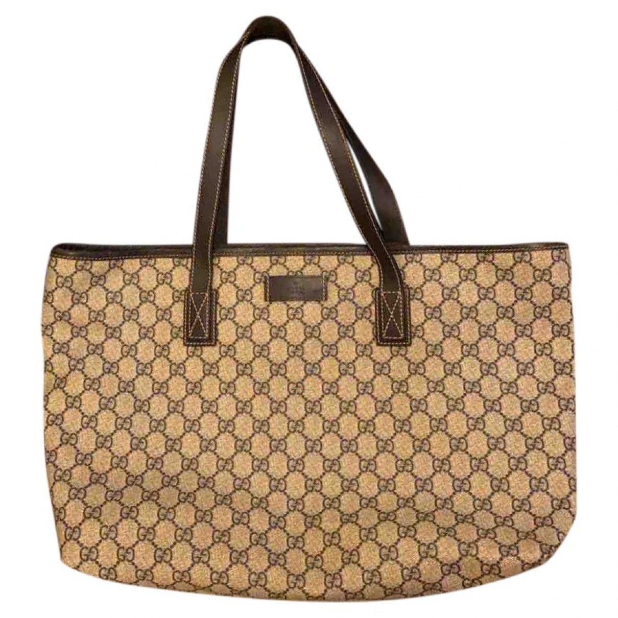 Gucci beige cloth handbag
