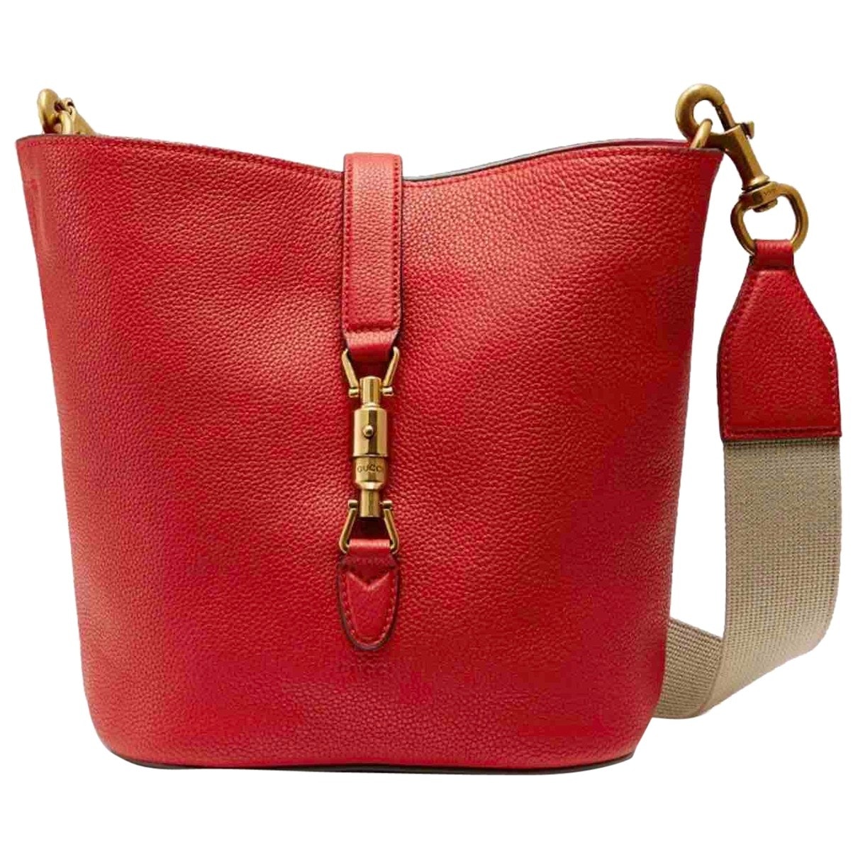 Gucci jackie red leather handbag
