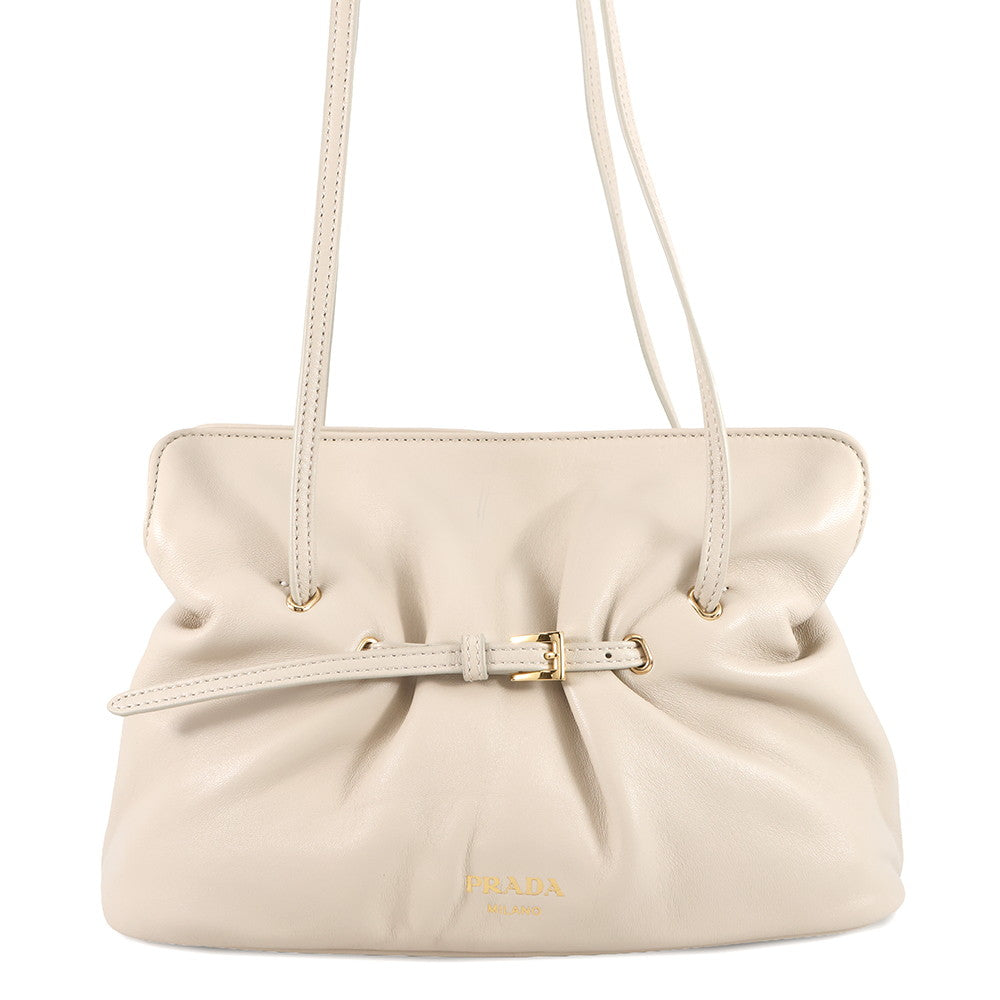 Prada Shoulder Bag Dada Ivory1BG586 Nappa Leather Small