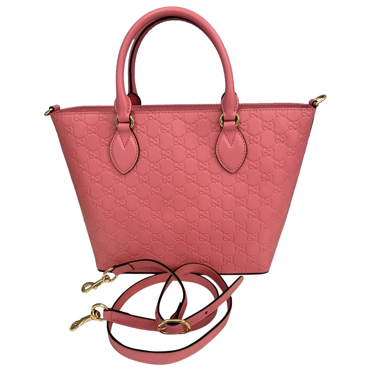 Gucci pink leather handbag