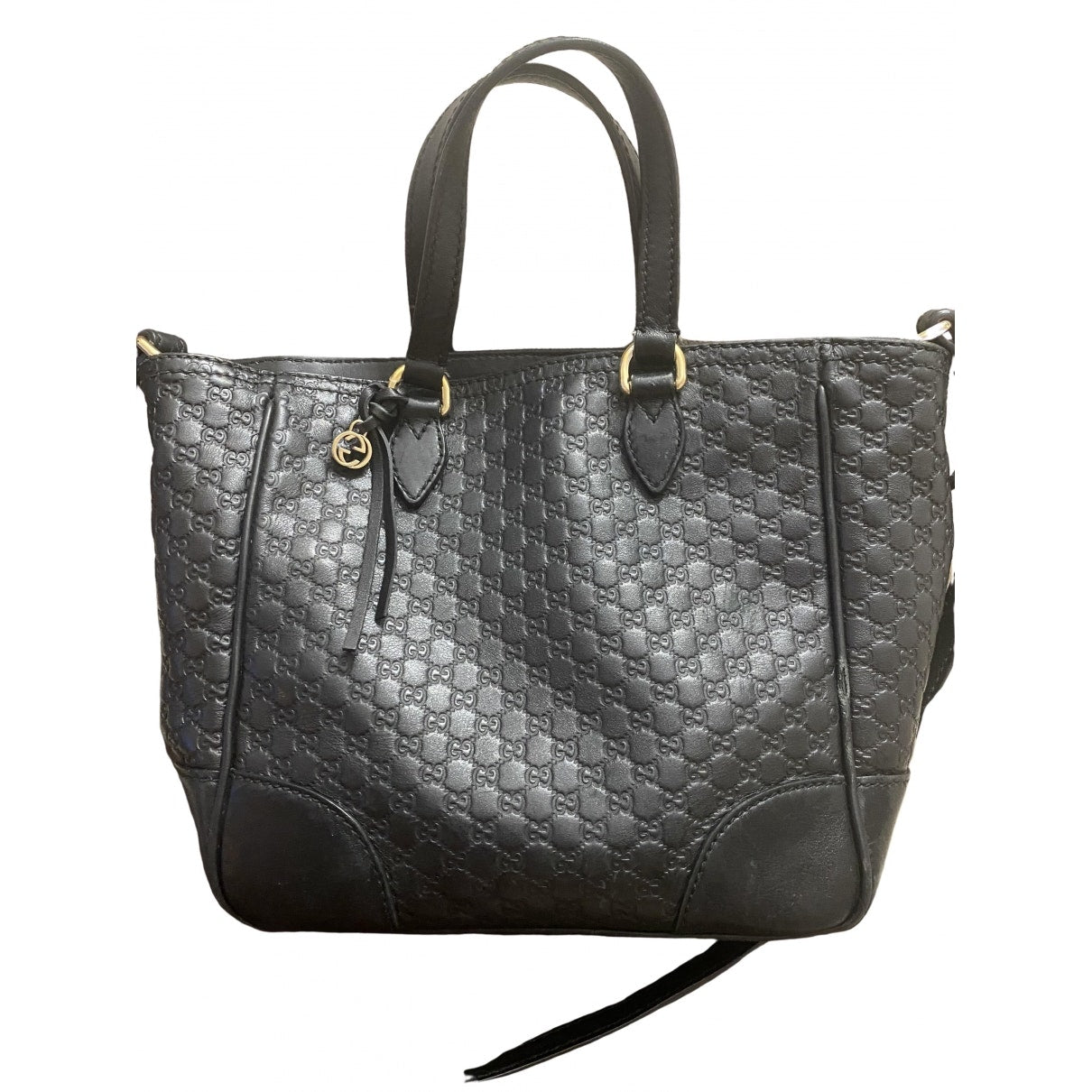 Gucci black leather handbag