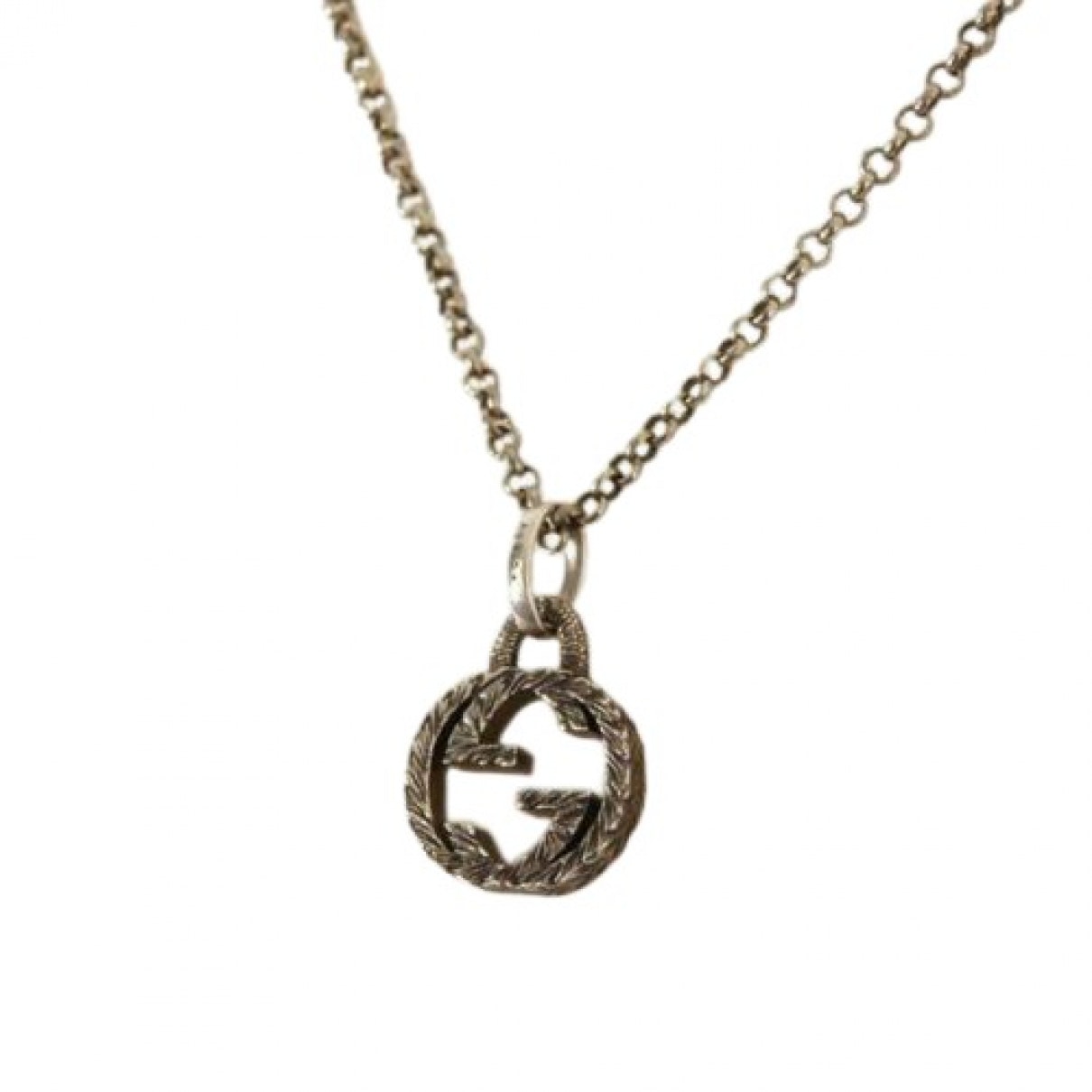 Gucci silver metal necklaces