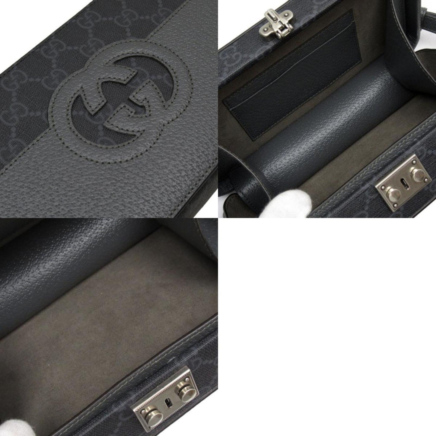 Gucci Interlocking Handbag Travel Bag G 83