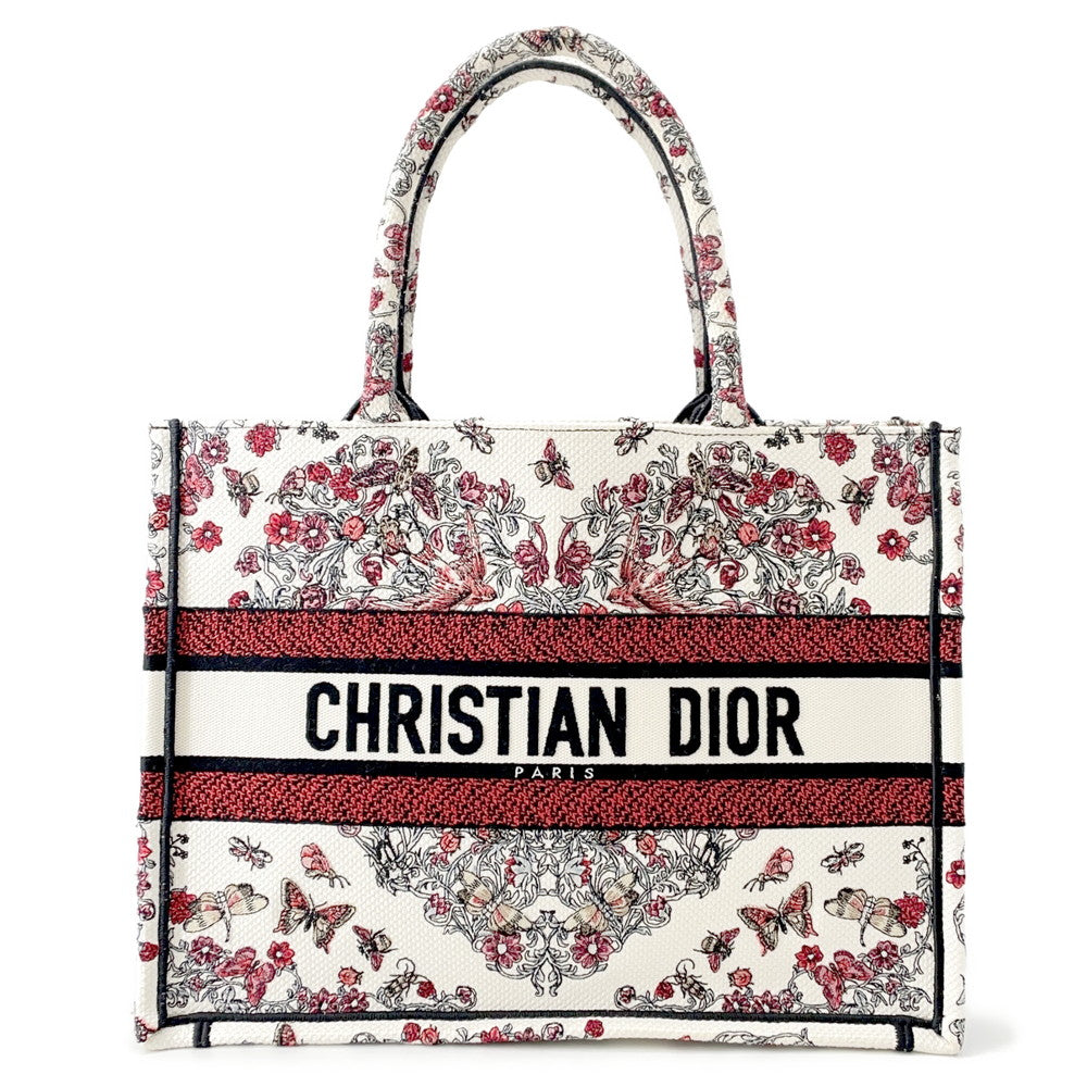 Dior Tote Bag amour Book Tote RedM1296ZEEI Canvas White
