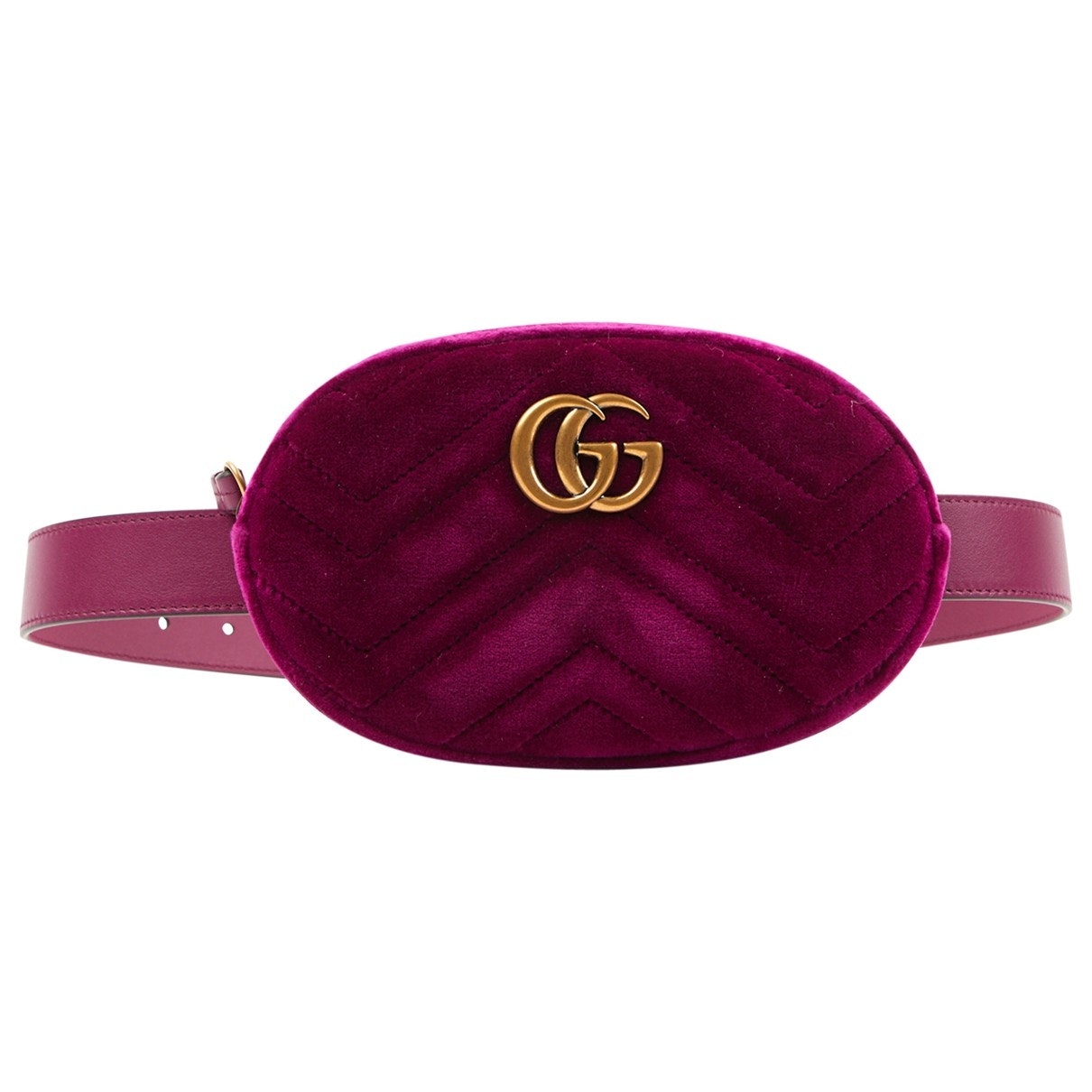 Gucci pink velvet handbag