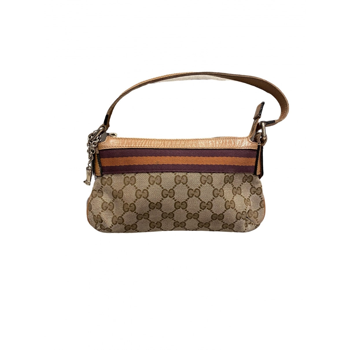 Gucci brown cloth handbag