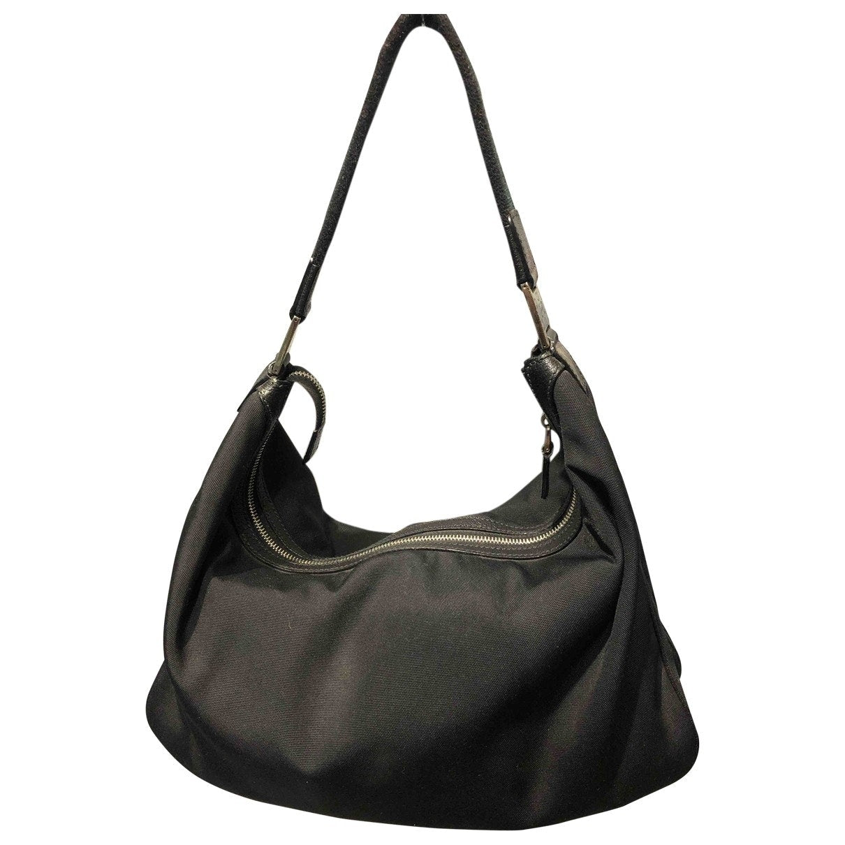 Gucci hobo black cloth handbag