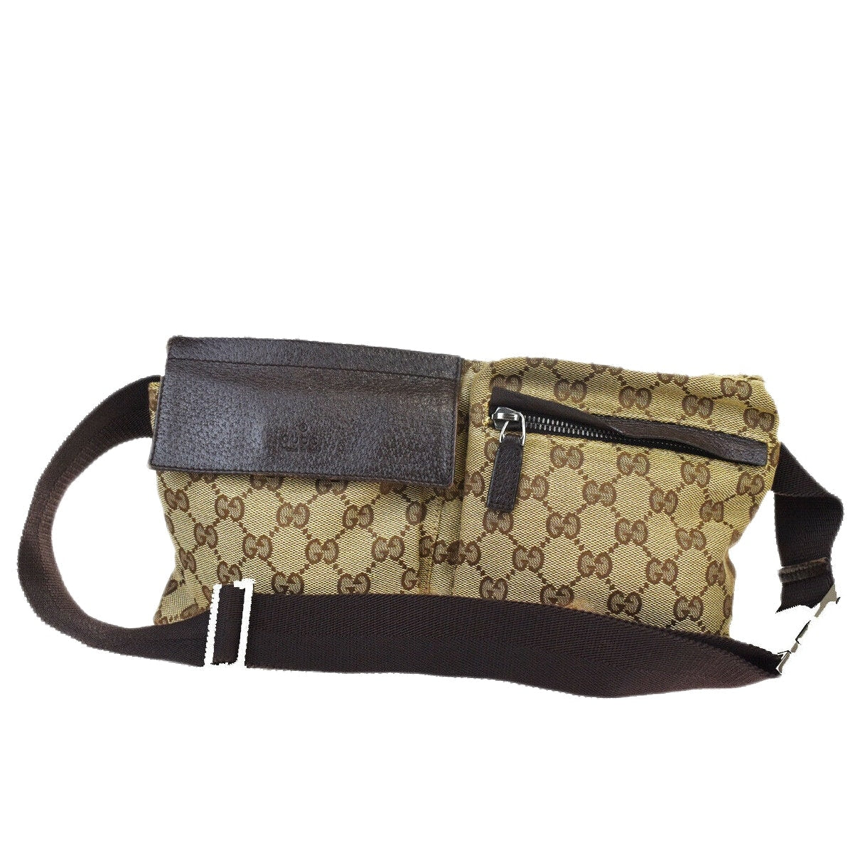 Gucci brown leather backpacks