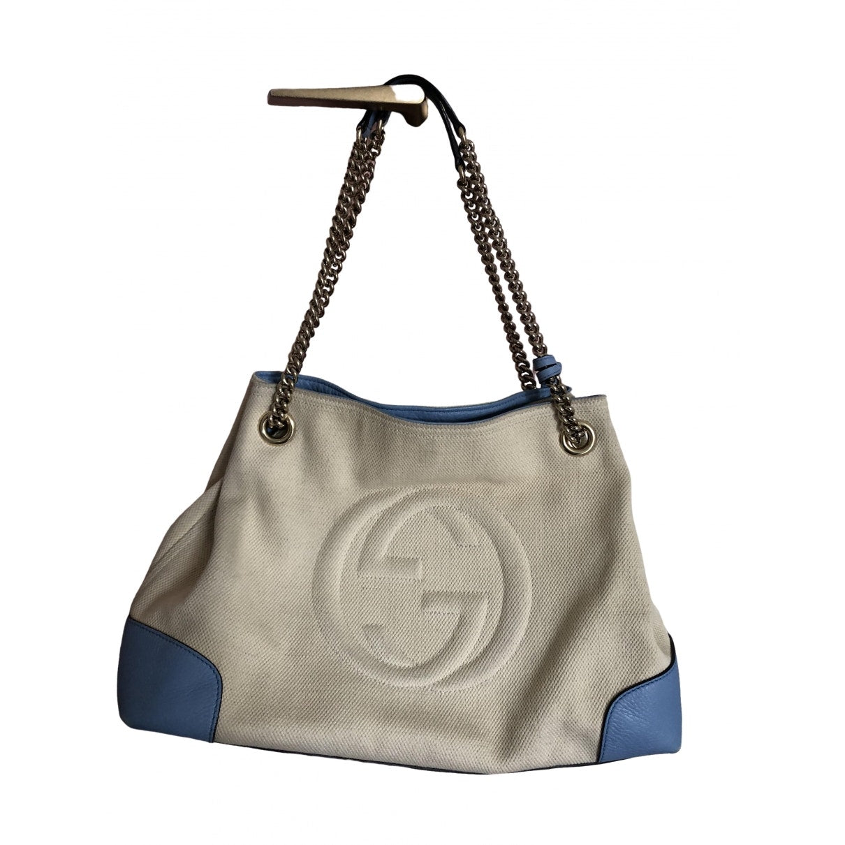Gucci soho beige cotton handbag