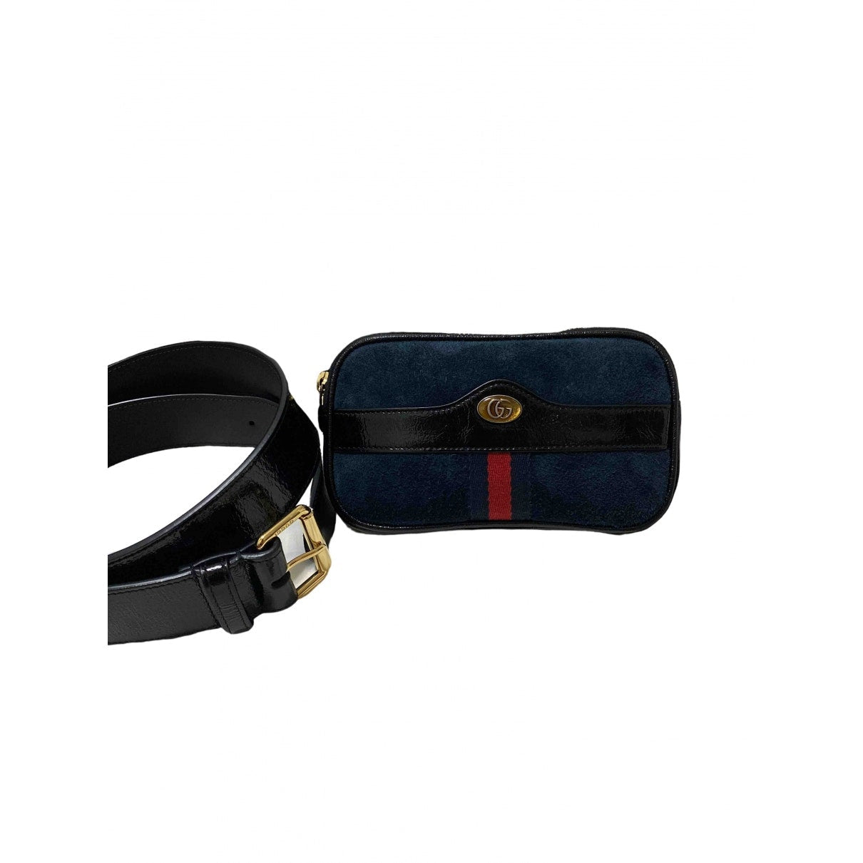 Gucci ophidia navy suede handbag
