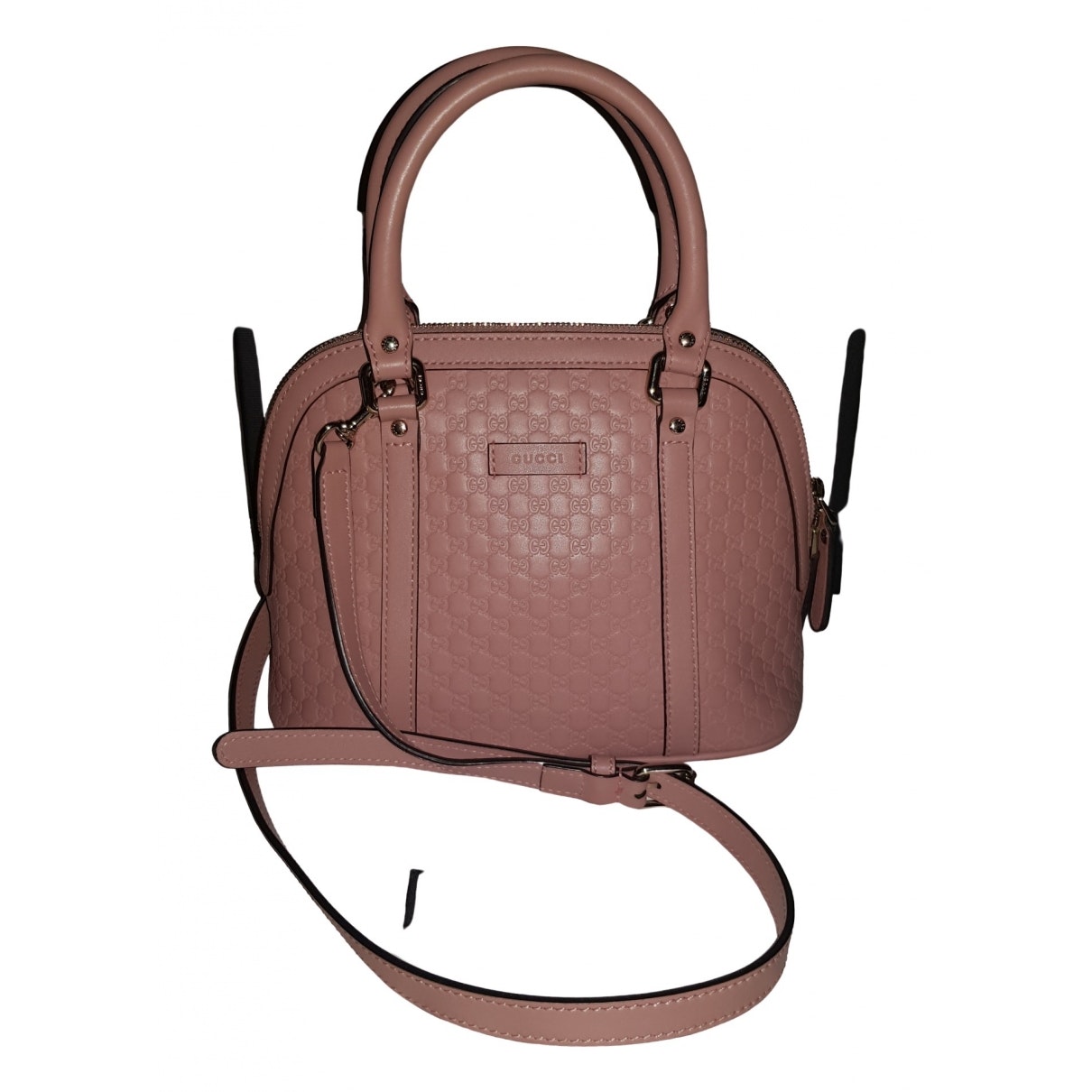 Gucci dôme pink leather handbag