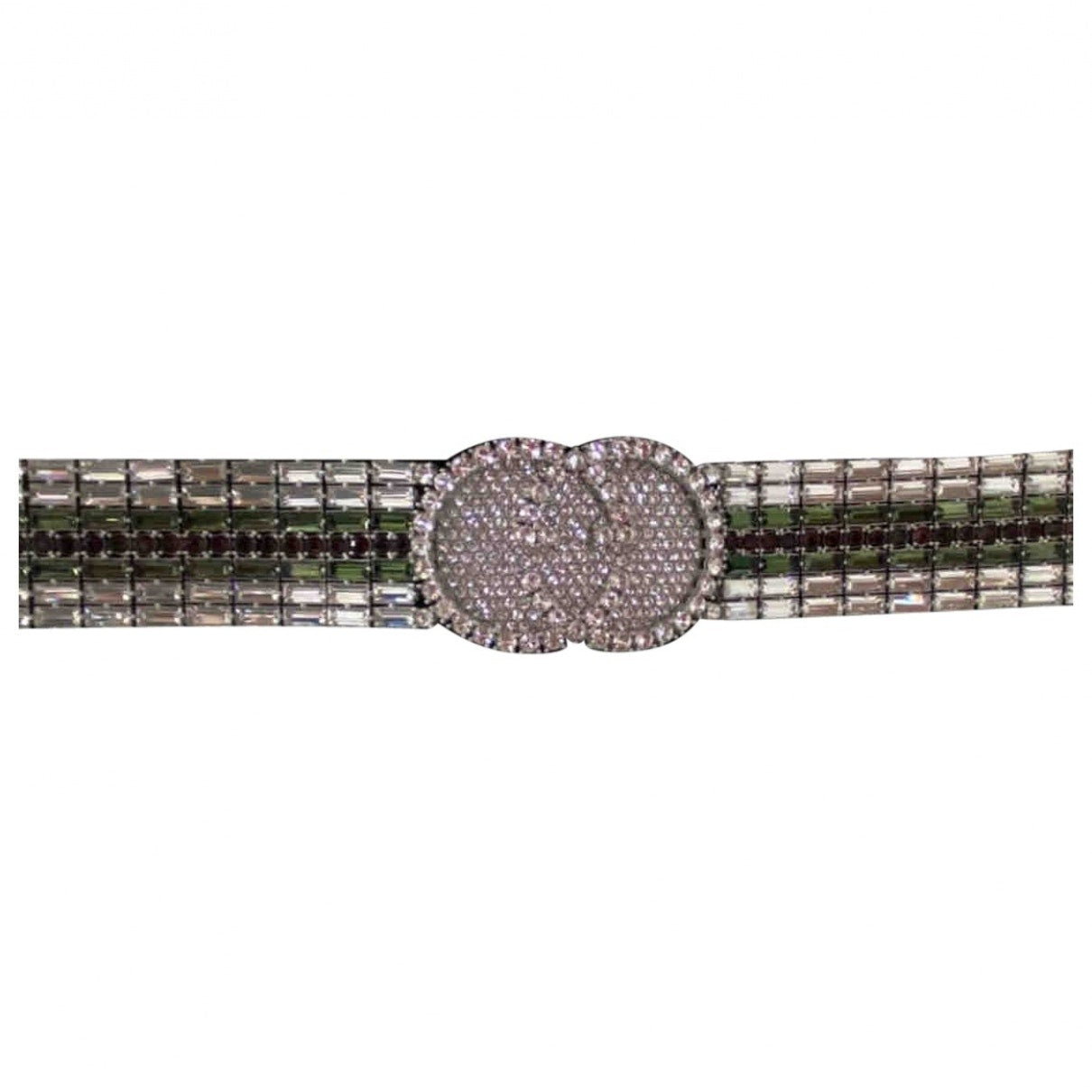 Gucci green crystal hair accessories