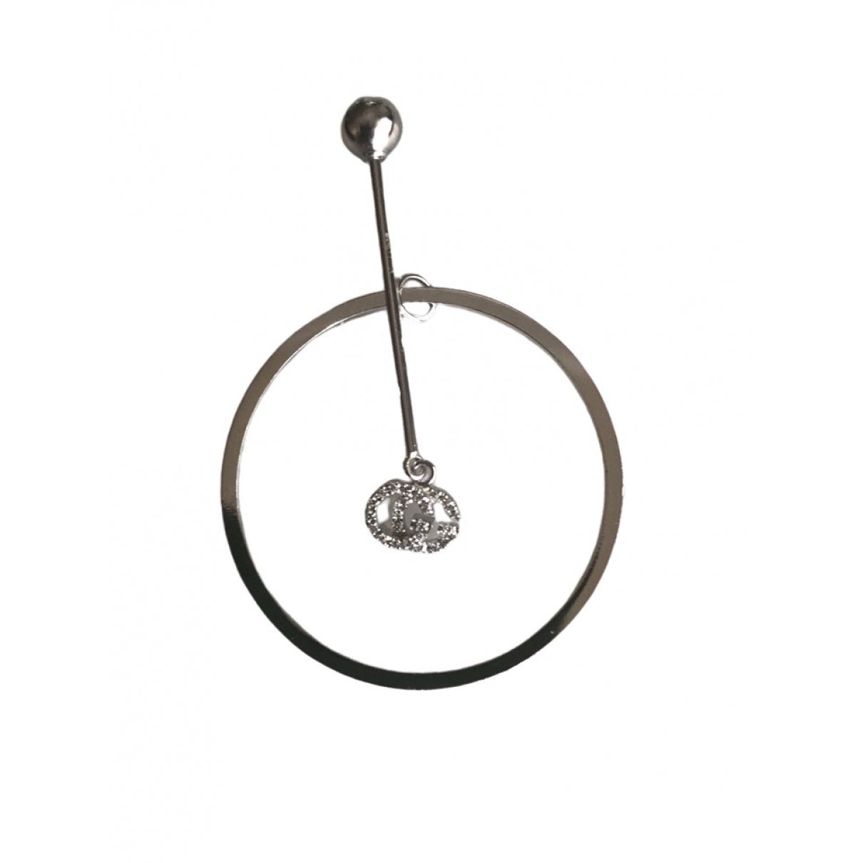 Gucci silver white gold earrings